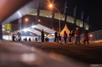 Pengamanan pertandingan Timnas Indonesia U-17 lawan Timor Leste