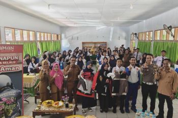 Asmo Sulsel tanamkan kesadaran "safety riding" di SMPN 3 Sungguminasa