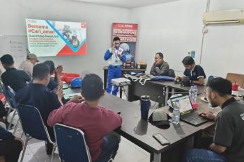 Asmo Sulsel edukasi "safety riding" karyawan PT Kubota Makassar