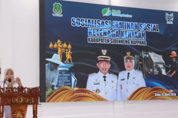 Pemkab Sidrap dan BPJamsostek mengedukasi pengusaha penggilingan padi