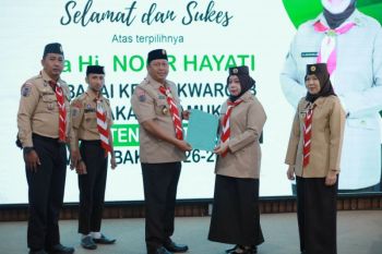 Hj Noor Hayati Bahrul Ilmi terpilih jadi Ketua Kwarcab Batola