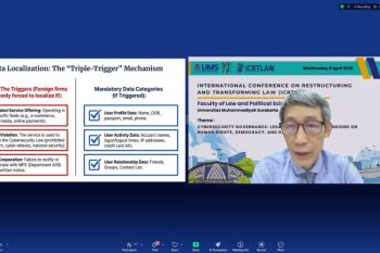 ICRTLAW 2026 UMS bahas tata kelola keamanan siber: soroti dimensi hukum, politik, dan HAM