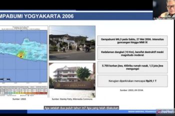 BNPB: 20 tahun gempa Yogyakarta jadi momentum perkuat mitigasi bencana