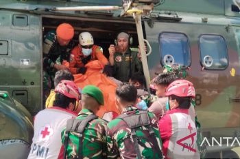 TNI AU evakuasi delapan korban insiden helikopter jatuh di Sekadau