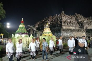 Kirab Pusaka Nusantara kali pertama digelar di pelataran Borobudur
