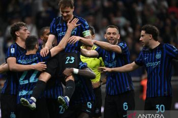 Inter butuh dua kemenangan kunci gelar juara Liga Italia