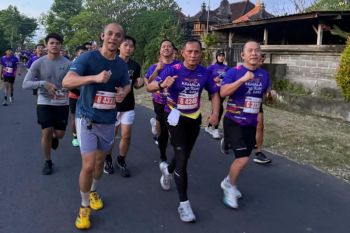 Kapolda Lampung pimpin 108 personel ikuti Kemala Run 2026 di Bali
