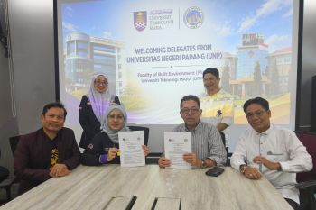 Pascasarjana Ilmu Lingkungan UNP jalin kerja sama dengan Universitas Teknologi Mara Malaysia