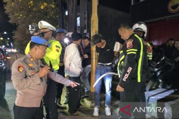 Di Cianjur,  ratusan sepeda motor berknalpot bising  dikandangkan