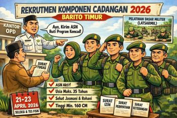 OPD Bartim diminta kirim ASN ikuti pelatihan Komcad 2026