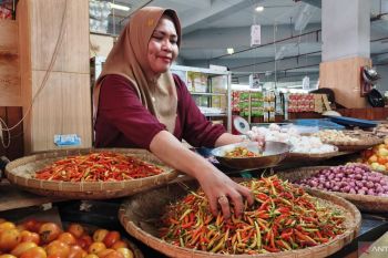 Harga rempah-rempah di pasar tradisional sentral Gorontalo terkendali