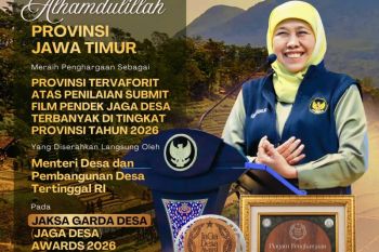 Pemprov Jatim raih penghargaan Provinsi Terfavorit Jaga Desa Award 2026