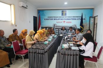 Kemenkum Sumut harmonisasikan enam rancangan peraturan Wali Kota Tebing Tinggi