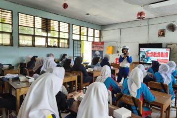 Asmo Sulsel dan Polres Gowa edukasi keselamatan berkendara siswa SMAN 8 Gowa