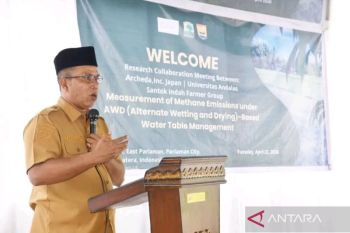 Sawah Pariaman jadi lokasi penelitian teknologi efisiensi penggunaan air kerjasama Jepang-Unand