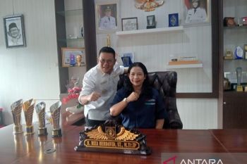 Kepala ANTARA Babel silaturahmi bersama Bupati Bangka Selatan