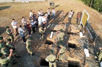 Yonif 305 jaga sejarah TNI, bangun tugu tengkorak di eks medan latih