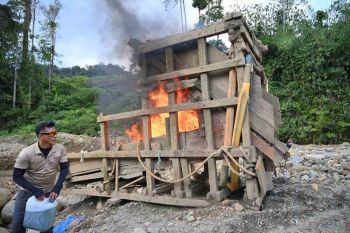 Polres Pidie tertibkan tambang emas ilegal di Geumpang
