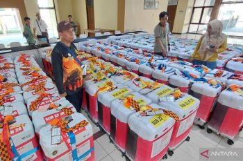 Sebanyak 230 koper JCH Madiun diberangkatkan ke Asrama Haji Surabaya