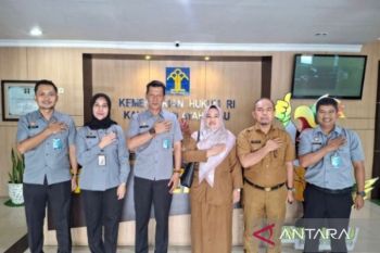 Perkuat Inovasi Daerah, Kanwil Kemenkum Riau Audiensi dengan Bappeda Kampar