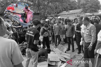 Nahas! Seorang lansia di Palangka Raya meninggal usai terlindas Truk