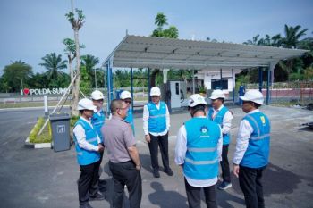 PLN bangun SPKLU di Polda Sumut perkuat ekosistem kendaraan listrik