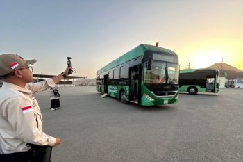 Layanan Bus Shalawat mulai layani jamaah calon haji Indonesia pada 30 April