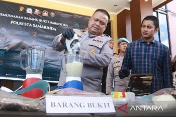 Polresta Samarinda musnahkan lima kilogram ganja, ekstasi, hingga sabu-sabu