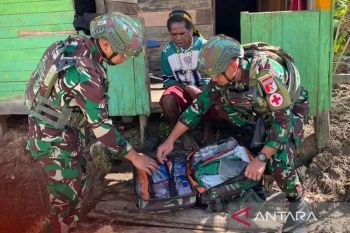 TNI datangi rumah warga di Papua untuk beri pengobatan gratis