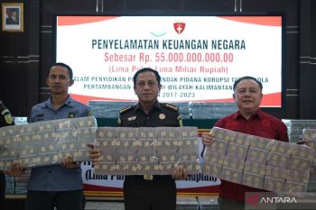 Kejati Kalbar selamatkan uang negara Rp55 miliar