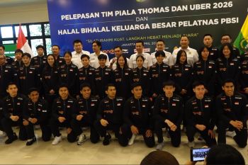 PBSI lepas keberangkatan Tim Thomas dan Uber Indonesia ke Denmark