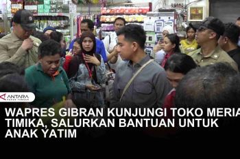 WAPRES GIBRAN KUNJUNGI TOKOH MERIAH TIMIKA