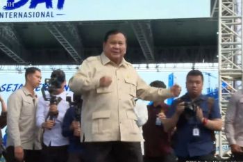 Presiden Prabowo hadiri perayaan Hari Buruh Internasional di Monas Jakarta