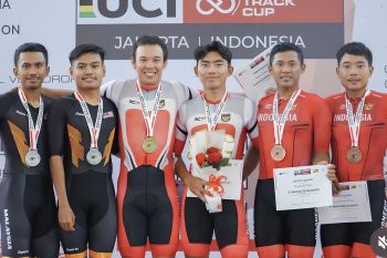 Bernard Van Aert dan Terry Yudha borong medali di Indonesia Track Cup