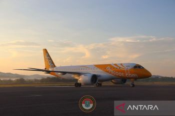 Maskapai Scoot resmi layani rute Singapura - Tanjungpandan