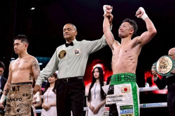 Takuma Inoue mempertahankan gelar kelas bantam WBC usai menang mutlak atas Ioka