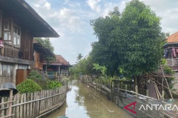 Ratusan rumah warga Desa Gunung Meraksa OKU terendam banjir