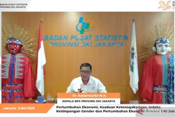 Ekonomi Jakarta tumbuh 5,59 persen pada triwulan I-2026
