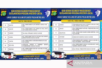 Ini lokasi Samsat Keliling di 14 wilayah Jadetabek Rabu ini