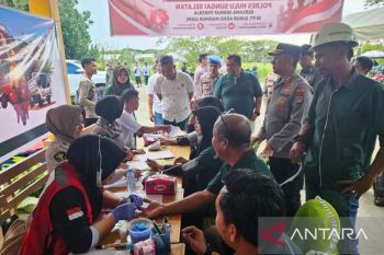 PT Subur Agro Makmur gandeng Polres HSS bakti sosial donor darah