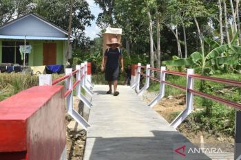 Kodim 1002 tuntaskan pembangunan Jembatan Garuda di Desa Paya Besar