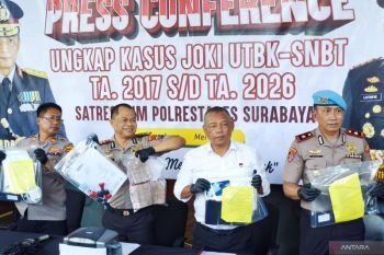 Polrestabes Surabaya tahan 14 tersangka kasus sindikat joki SNBT-UTBK