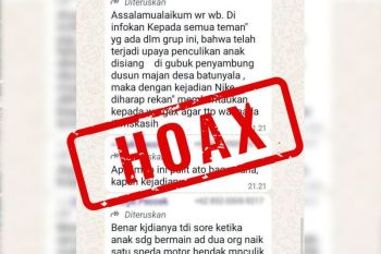 Isu penculikan anak di Lombok Tengah hoaks