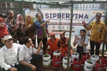 Dukung ketahanan pangan, Kemen PU pasang teknologi Sibervina di Jakbar