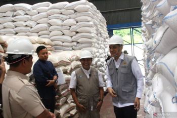 Anggota DPR RI Ade Rezki tinjau stok beras di Bulog Bukittinggi