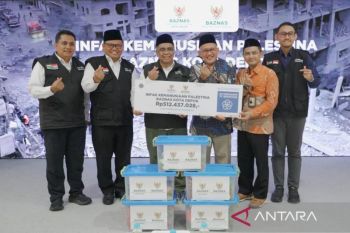 Warga Depok Jabar salurkan bantuan Rp512 juta untuk Palestina melalui Baznas