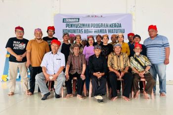 Komunitas adat watutau susun program perlindungan wilayah adat