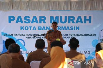 Banjarmasin gelar pasar murah bersubsidi dengan 1.000 paket sembako