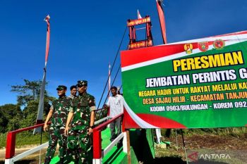Kodim 0903 Bulungan Sukses Bangun Dua Jembatan Perintis Garuda