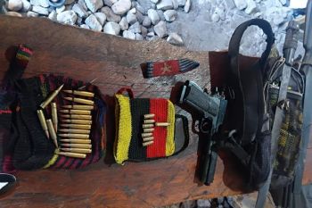 Patroli Koops TNI Habema amankan senjata milik KKB Wame Jayawijaya